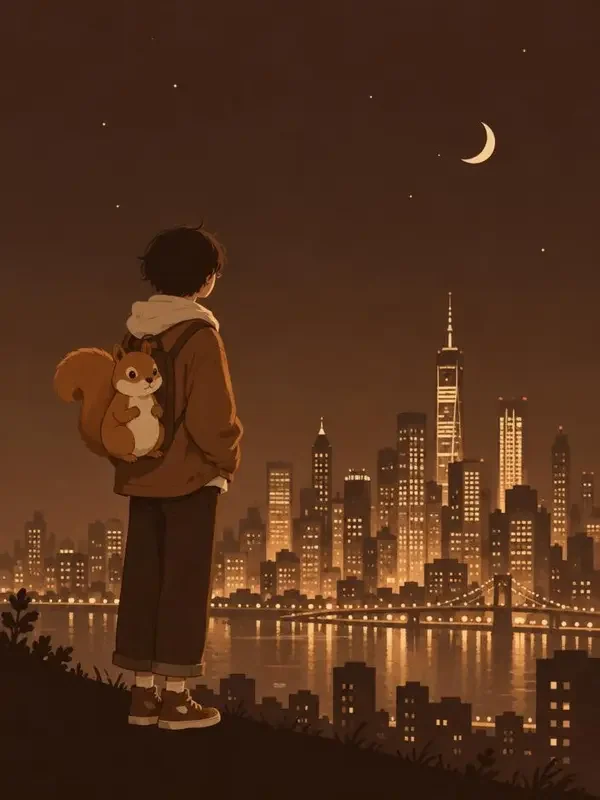 《一只松鼠的北漂》短剧封面海报 - 成人短剧在线